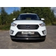 Защита переднего бампера 42 мм ТСС для Hyundai Creta 2016-2021