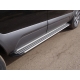 Пороги алюминиевые Slim Line Silver ТСС для Ford Explorer 2015-2017